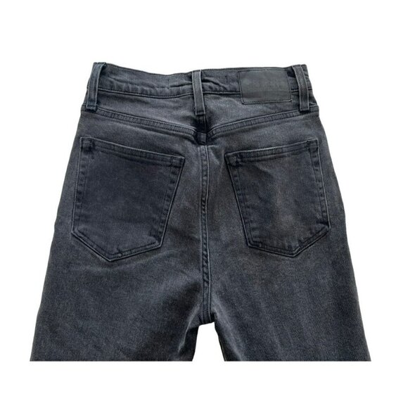 GRLFRND Womens Sz 26 Black Acid Wash High Waist Button-Fly Ankle Jeans Prototype - Picture 8 of 10